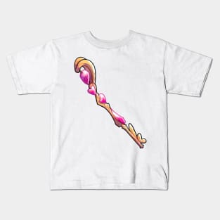 Gold Heart Key Kids T-Shirt